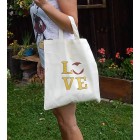 Plátená nákupná taška - LOVE